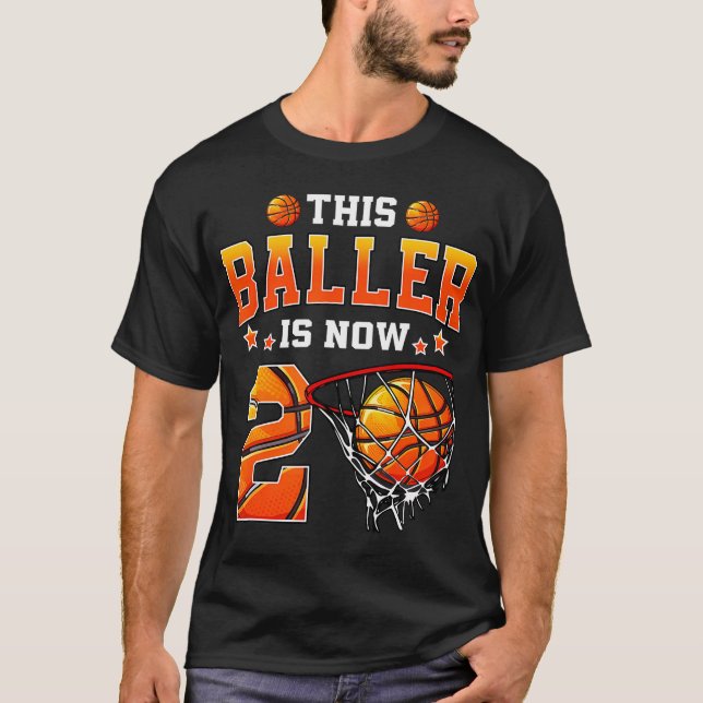 This Baller Is Now 2 Basketball Kids Boys Girls 2N T-Shirt (Front)