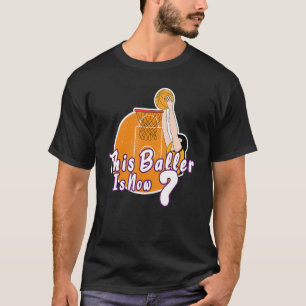 This Baller Is Now 7st Birthday Basketball Player T-Shirt