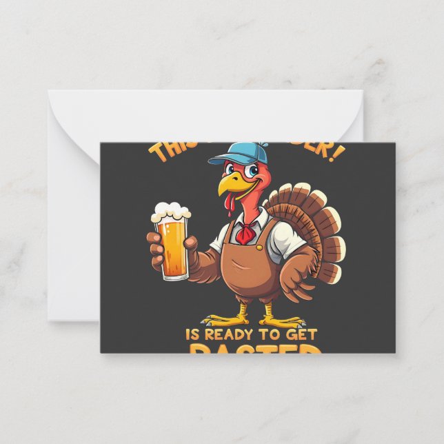 This bartender is ready to get blasted card (Front)