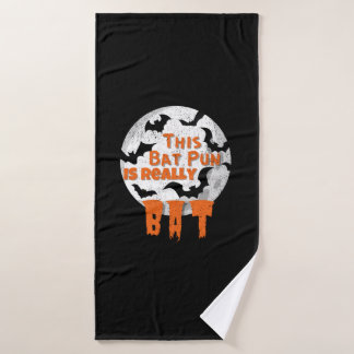 This Bat Pun Is Really Bat Bath Towel