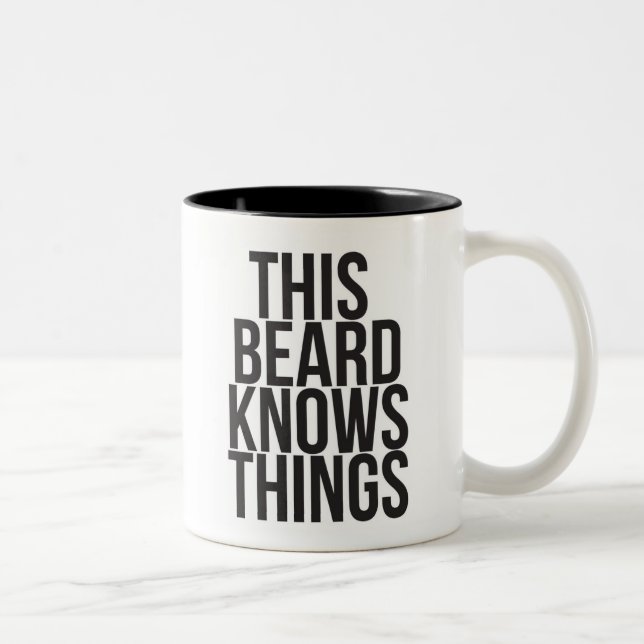This Beard Knows Things Two-Tone Coffee Mug (Right)