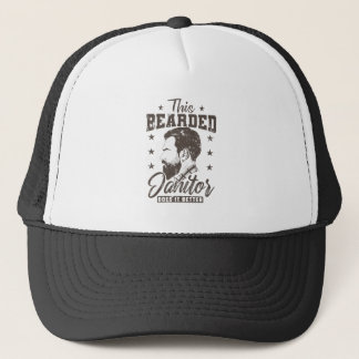 This bearded Janitor does it better Hausmeister Trucker Hat