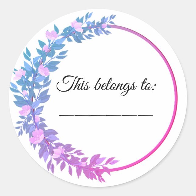 This belongs to classic round sticker (Front)