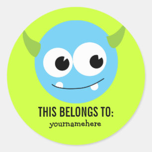 THIS BELONGS TO CLASSIC ROUND STICKER