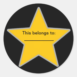 This belongs to classic round sticker