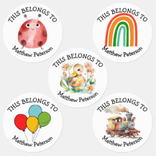 This Belongs To -Colourful Clothing Labels