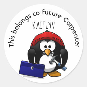 This belongs to future Carpenter Classic Round Sticker