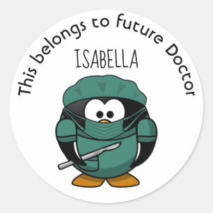 This belongs to future Doctor Classic Round Sticker