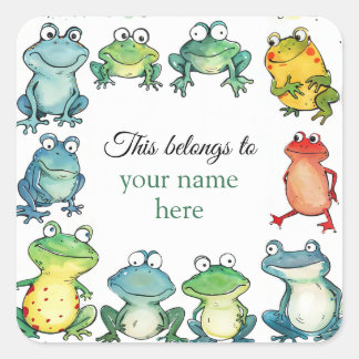 This belongs to  square sticker