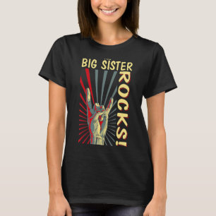 This Big Sister Rocks Vintage Retro Concert 70s 80 T-Shirt