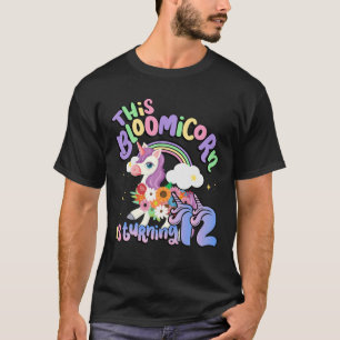 This Bloomicorn Is Turning 12 Unicorn 12Th Birthda T-Shirt