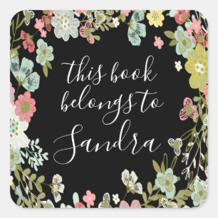 This Book Belongs To Book Name Plate Label Sticker