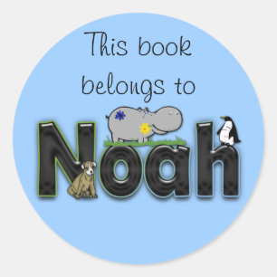 this book belongs to classic round sticker