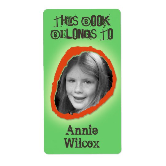 This Book Belongs To Custom Name Neutral Shipping Label