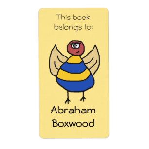 This Book Belongs To Custom Name Stick People