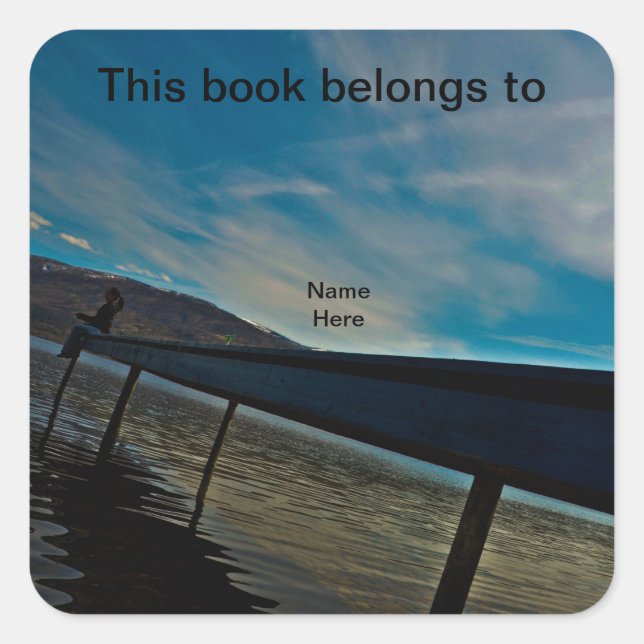 This Book Belongs To, Dock Bookplate Sticker (Front)