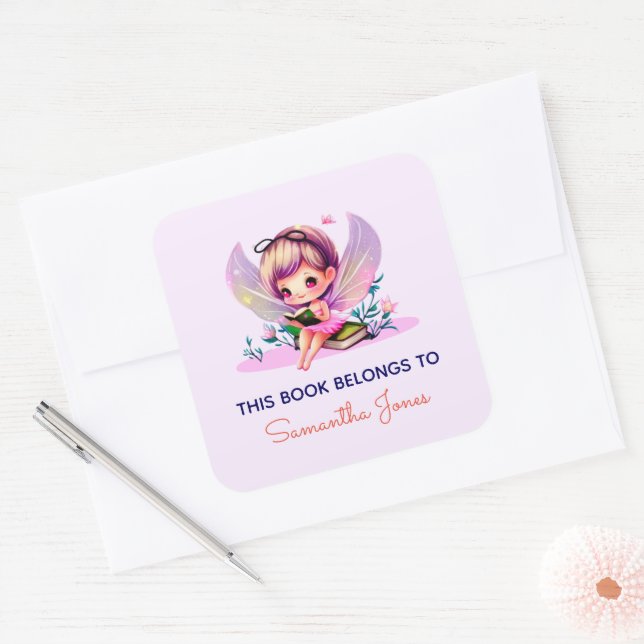 This Book Belongs to - Fairy Book Label (Envelope)