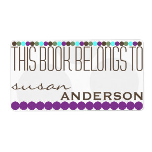 This Book Belongs To Label Template
