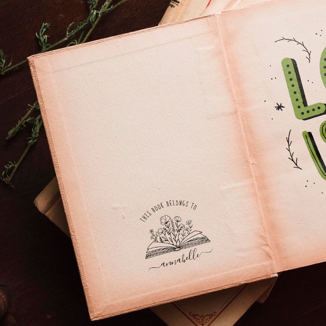 This Book Belongs To | Monogram Book Stamp (Creator Uploaded)
