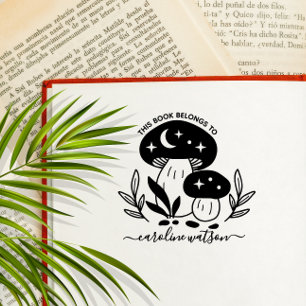 This book belongs to Mushroom Rubber Stamp