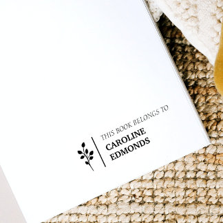 This Book Belongs To Personalised Name Self-inking Stamp