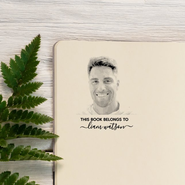 This book belongs to personalised photo rubber stamp (Creator Uploaded)