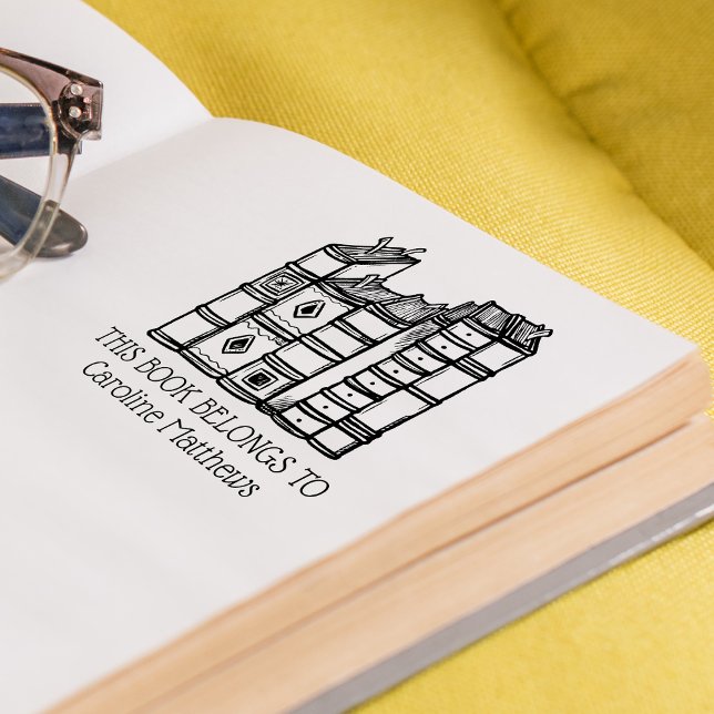 This Book Belongs To Personalised Rubber Stamp (This Book Belongs To Personalized Rubber Stamp)