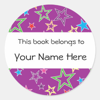 This Book Belongs To Personalised Sticker