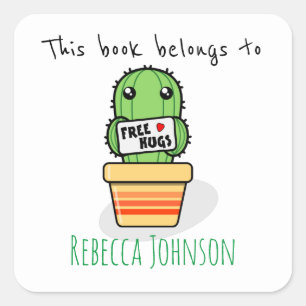 This book belongs to square sticker