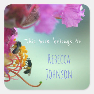 This book belongs to square sticker