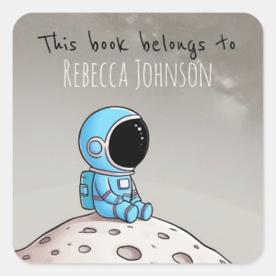 This book belongs to square sticker