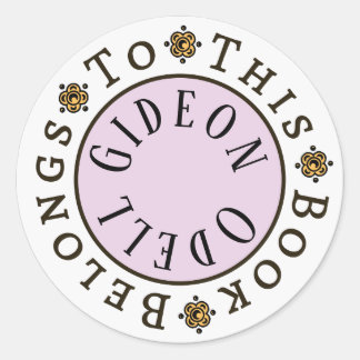 "This Book Belongs To" Sticker Template