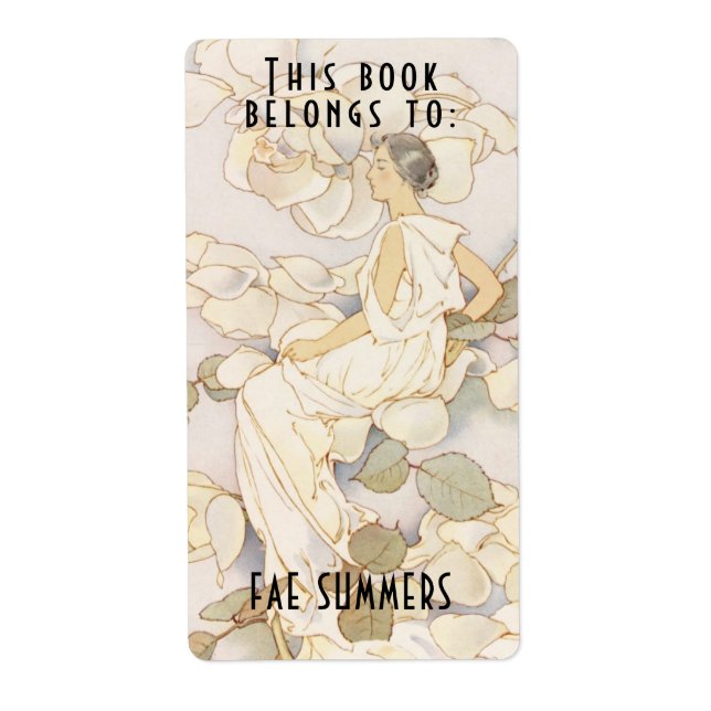 This Book Belongs to Vintage Bookplate (Front)