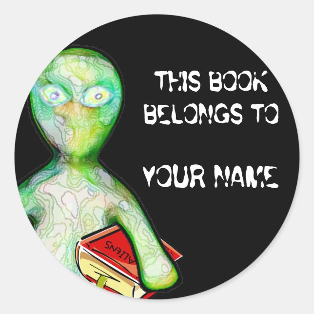 This Book Belongs To You! Classic Round Sticker (Front)