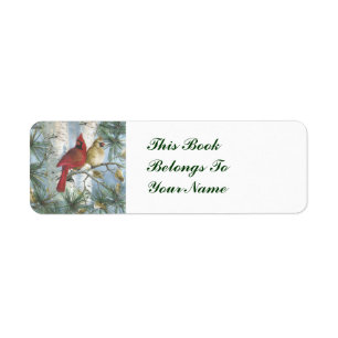 THIS BOOK-CARDINALl- RETURN ADDRESS LABELS