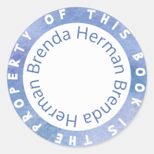 "This Book Is The Property Of" Sticker Template