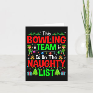 This Bowling Team On Naughty List Cute Christmas E Card
