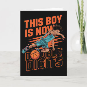 This Boy Double Digits Ten 10 Year Old Birthday Sk Card