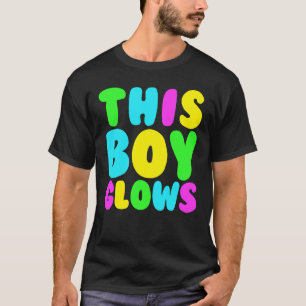 This Boy Glows Men's 80s Disco Boys Glow Day T-Shirt