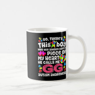 This Boy He Calls Me Gg Fighter Autism Awareness R Coffee Mug