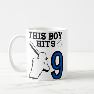 This boy hits 9 – baseball 9h birthday coffee mug