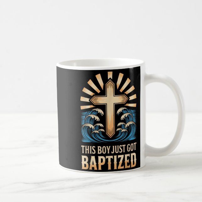 This Boy Just Got Baptized  Coffee Mug (Right)