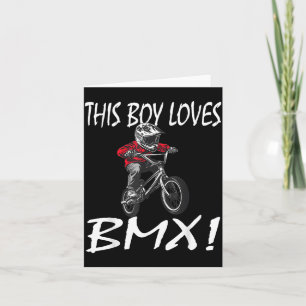 This Boy Loves Bmx, Kids Bmx Card