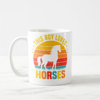 This Boy Loves Horses Funny Horse Riding For Toddl Coffee Mug