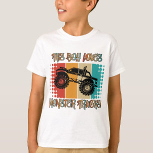 This Boy Loves Monster Trucks T-Shirt