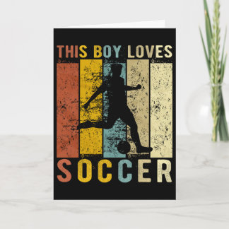 This Boy Loves Soccer Boys Soccer  Card