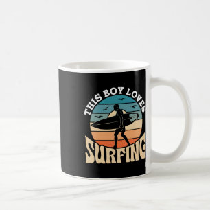 This Boy Loves Surfing Surf Surfer Surfboard Surfi Coffee Mug