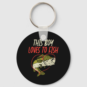 This Boy Loves To Fish Byb Fishing Family Matching Key Ring