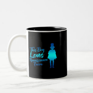 This Boy Loves Trains Little Boys Toddler Train Two-Tone Coffee Mug
