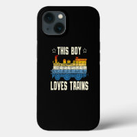 This Boy Loves Trains Lover Railway Locomotive Tra